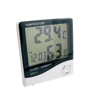 Термометр электронный с часами HTC-1.